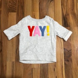 Girls 2t crew neck sweatshirt